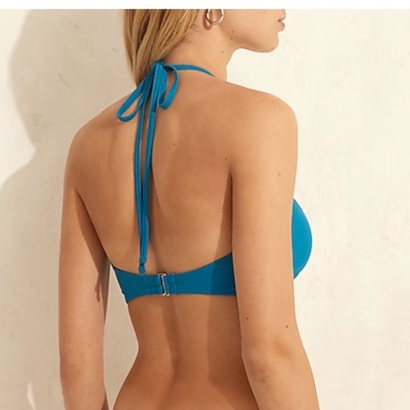 Express two bikini tops NEW blue & floral size XS - Picture 4 of 9